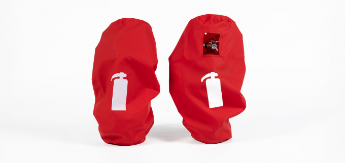 UV Treated Fire Reel Covers Fireproof Vinyl Fire Hose Reel Cover