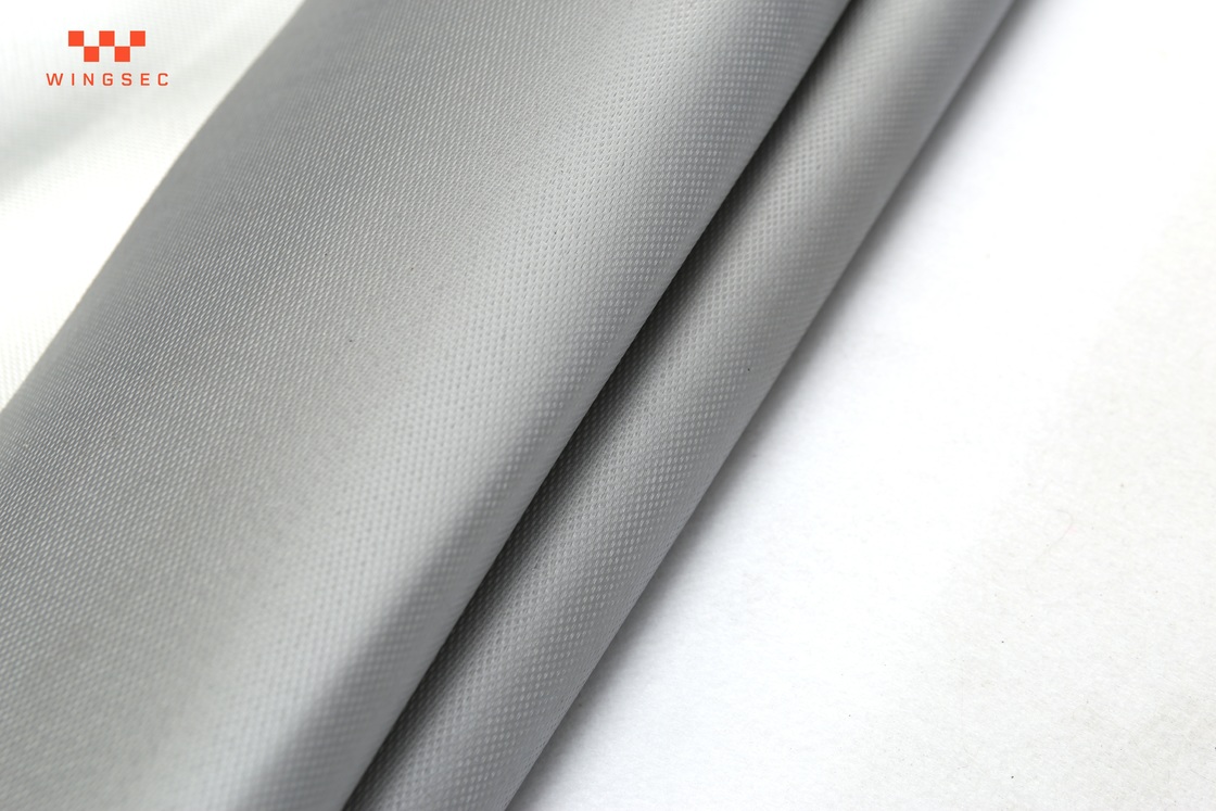 Γκρι 3732 PU Επικαλυμμένο Ύφασμα από Ίνα Γυαλιού 0.45mm Ύφασμα Πυροσβεστικής Κουβέρτας 430g/M2 Βάρος