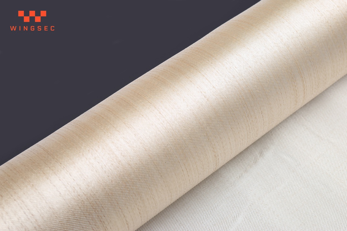 HT Heat Treated Fiberglass Fabric Golden Color Corrosion Resistance