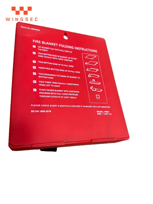 480gsm Kitemark Fire Blanket 1.2*1.2m Fire Safety Blanket For Home