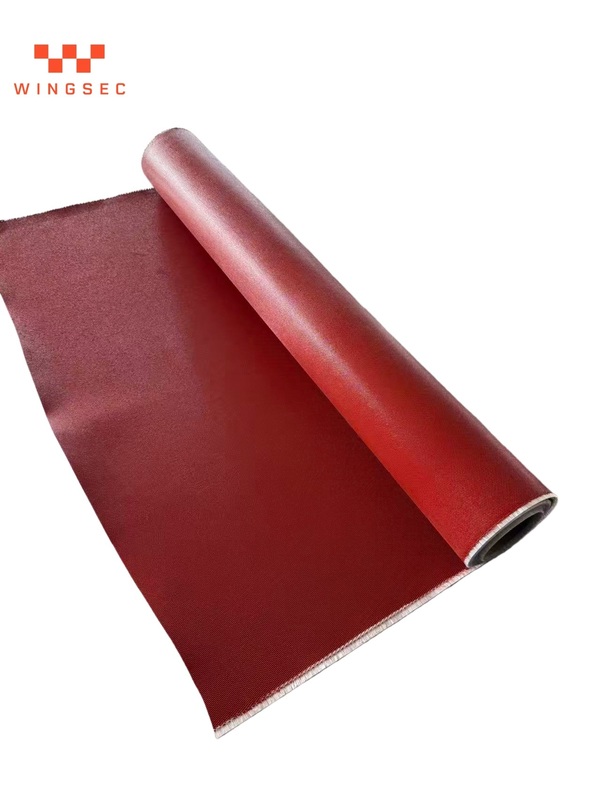 0.75mm Thickness Heat Insulation 820g/M2 Silicone Coated Fiberglass Fabric Fireproof Colored