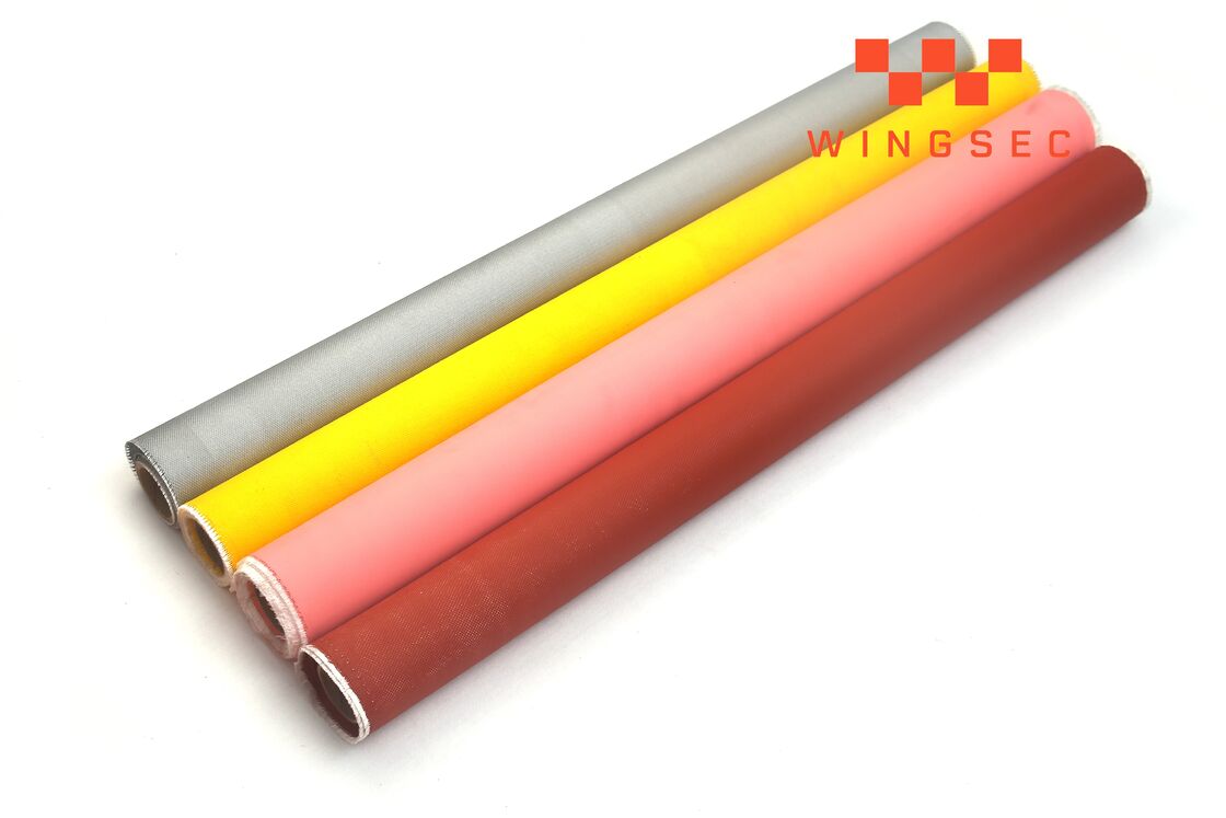 High Temperature Resistant Silicone Coated Fiberglass Fabric Suitable for Fireproof Pads and Electrical Insulation Needs