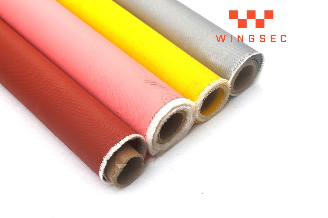 High Temperature Resistant Silicone Coated Fiberglass Fabric Suitable for Fireproof Pads and Electrical Insulation Needs