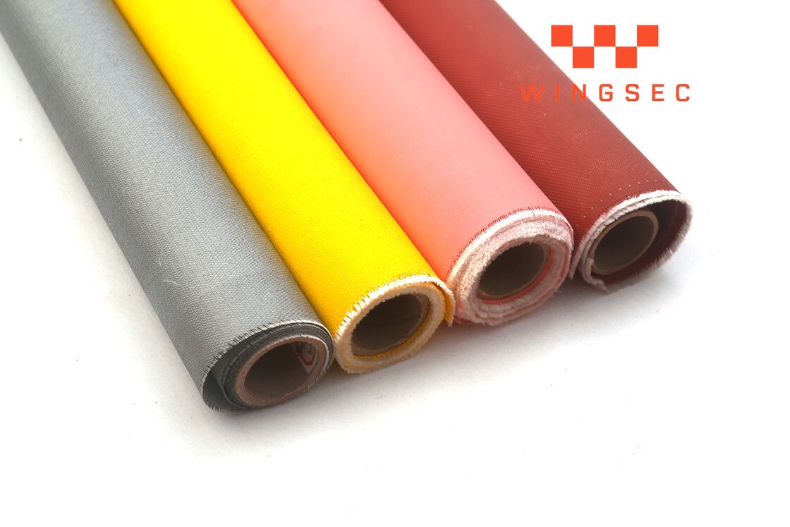 High Temperature Resistant Silicone Coated Fiberglass Fabric Suitable for Fireproof Pads and Electrical Insulation Needs