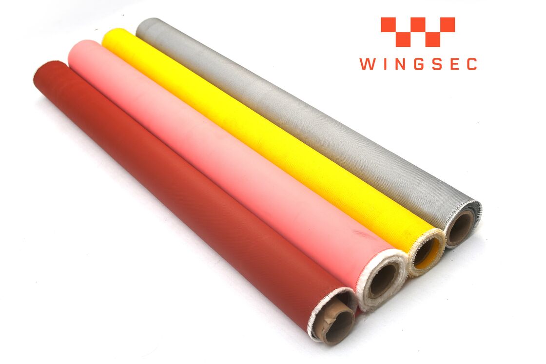Industrial Silicone Coated Fiberglass Fabric Offering Fire Resistance Heat Protection and Electrical Insulation for Welding and Automotive