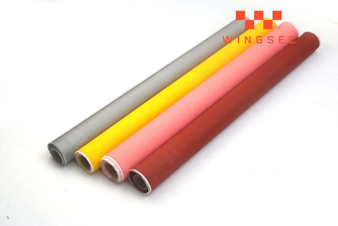 Silicone Coated Fiberglass Fabric Blankets 0.5mm Thick Single Or Double Side Coating