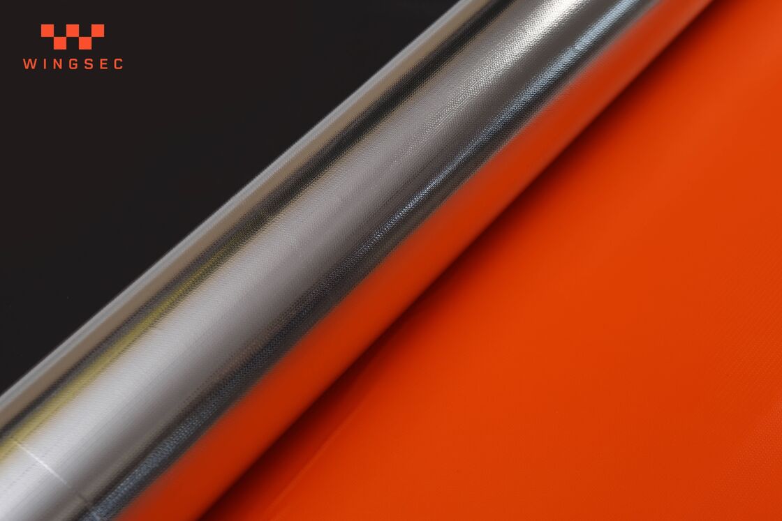 Aluminum Coated Fiberglass E-Glass Fibre Fabric of 18 Microns for Heat Insulation