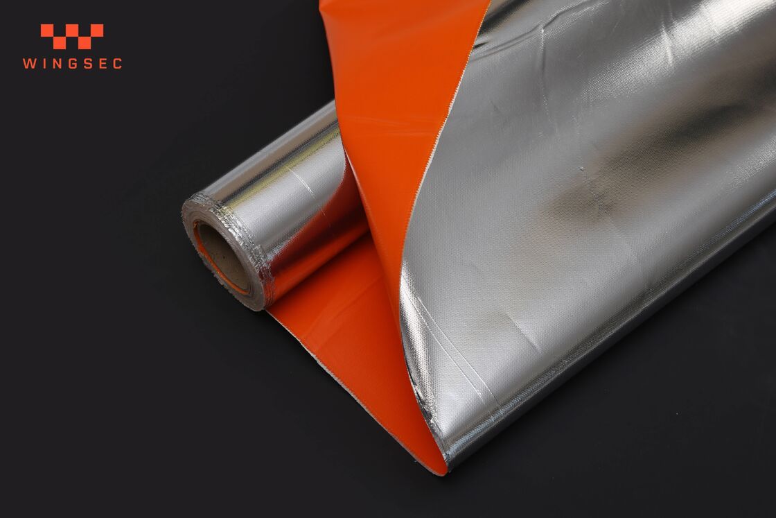 Aluminum Foil Fiberglass Cloth coated with 7 to 25 micron aluminum foil for enhanced fire resistance and thermal performance