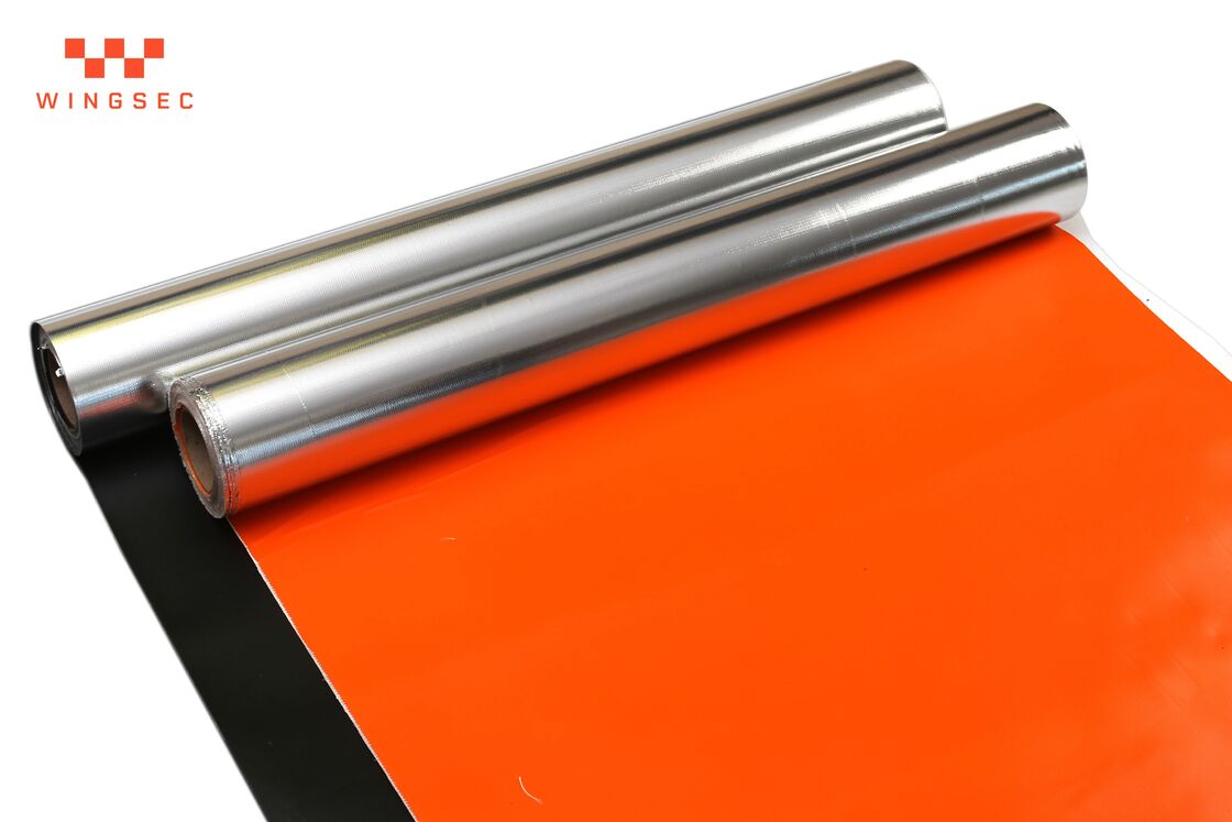 Welding Fire Blanket Material: 0.4mm Aluminum Foil Fiberglass Cloth with 140℃ Fireproof Performance