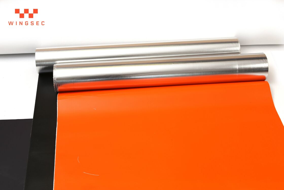 Welding Fire Blanket Material: 0.4mm Aluminum Foil Fiberglass Cloth with 140℃ Fireproof Performance