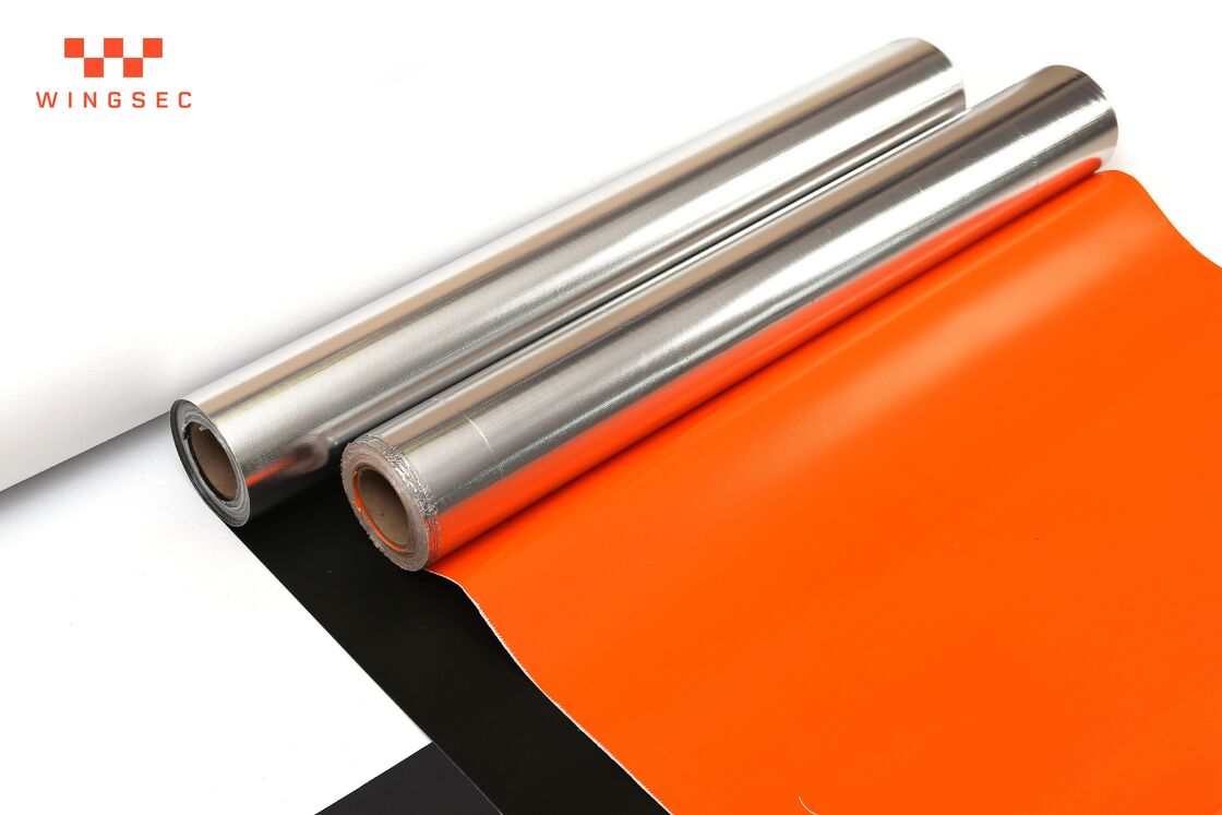 Welding Fire Blanket Material: 0.4mm Aluminum Foil Fiberglass Cloth with 140℃ Fireproof Performance