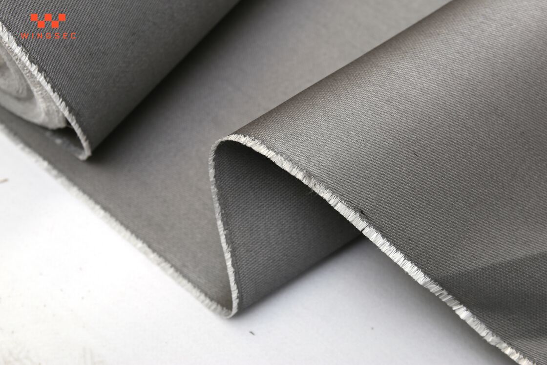 Fire Curtain Fabric Featuring PU Coated Fiberglass and Stainless Steel Wire for Fire Resistance and Structural Integrity