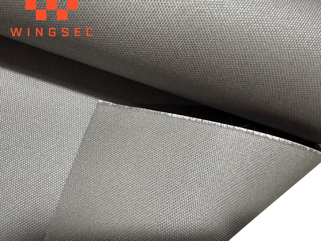 Fire Resistant Grey Fiberglass Cloth 0.5mm, PU Coated for Fire and Smoke Curtains