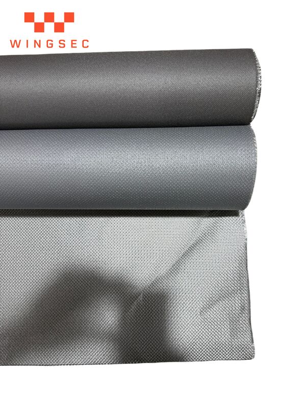 EN-13501 Certified 550°C Temperature Resistance Fire Curtain Fabric with 0.6mm Thickness for Fire and Smoke Protection