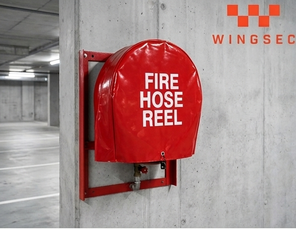 Waterproof Dustproof Heavy-Duty PVC Fire Extinguisher Cover Zipper Closure for 9kg Cylinder