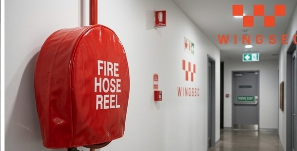 Waterproof Dustproof Polyester Fire Extinguisher Cover Reflective Strip Drawstring Closure for 6kg Cylinder