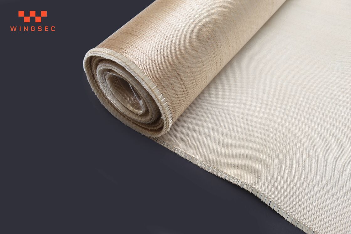 HT3788 1.65mm 1650gsm Satin Weave Heat-Treated Fiberglass Removable Insulation Pad Fabric Roll 40 Inch 550C Cloth