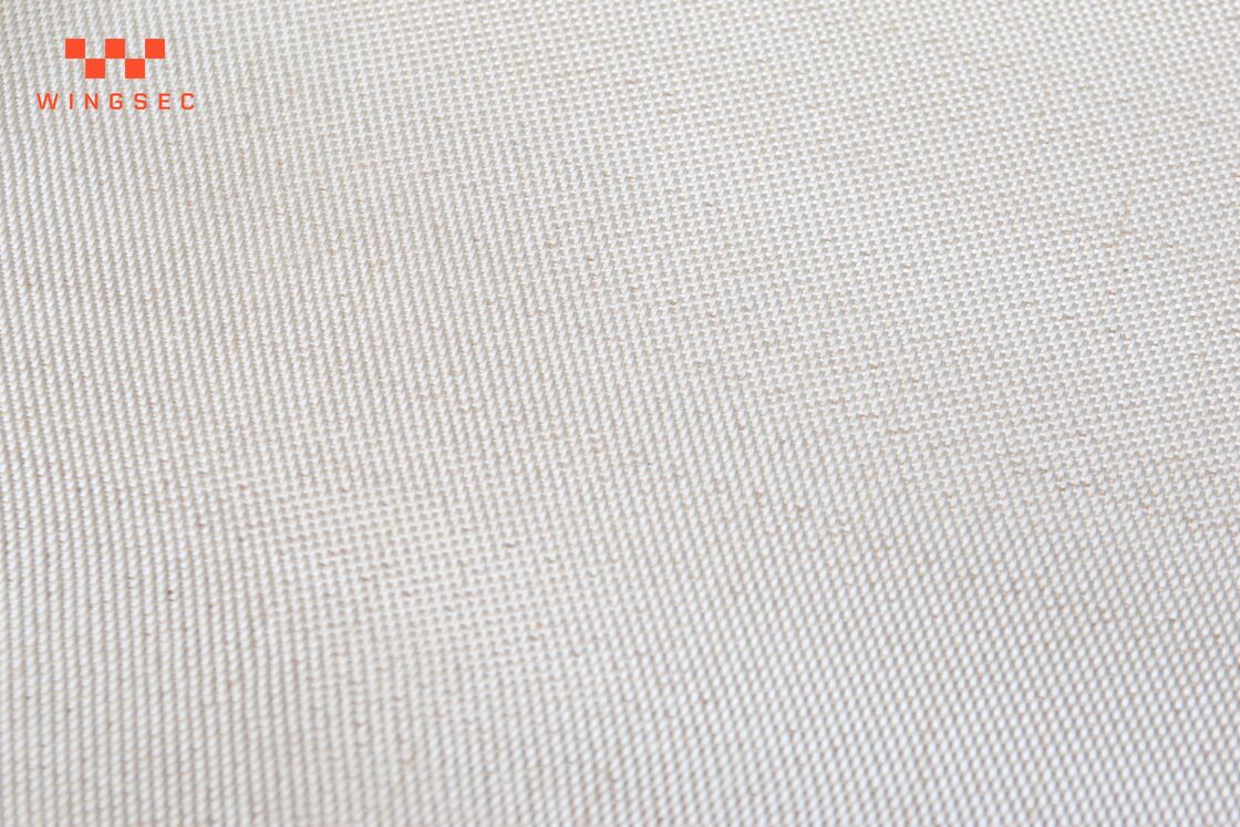 HT800 0,8 mm 830 g/mq Rotolo di tessuto per tende tagliafuoco in fibra di vetro con tessuto satinato dorato 40 pollici 550C Panno barriera resistente al fuoco