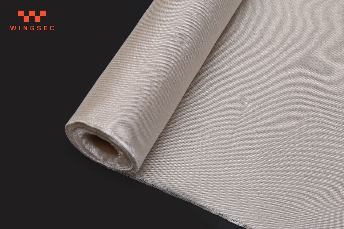 HT2025 0.6mm 600gsm Texturized Expanded Fiberglass Heat Shield Fabric Roll 40 Inch 550C Thermal Barrier Insulation Cloth