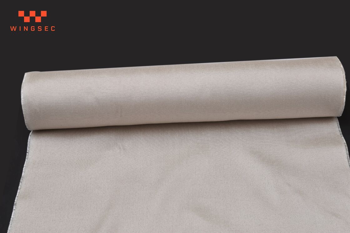 HT2025 0.6mm 600gsm Texturized Expanded Fiberglass Heat Shield Fabric Roll 40 Inch 550C Thermal Barrier Insulation Cloth