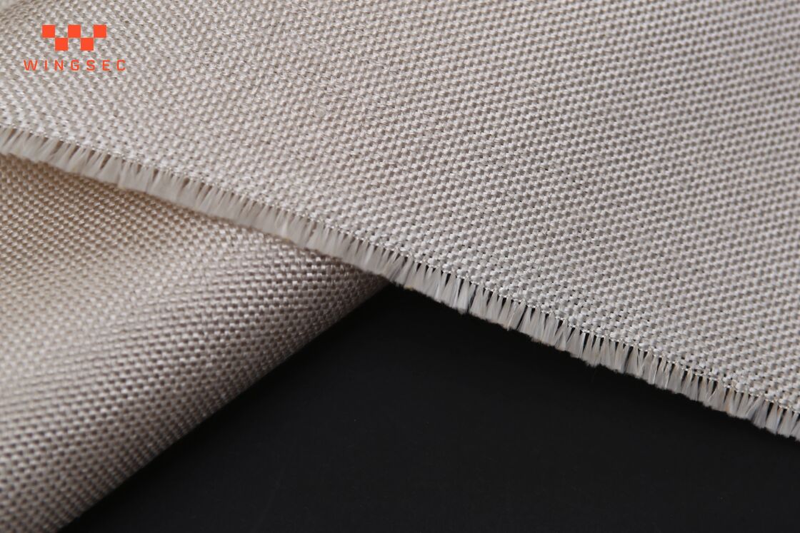 HT2025 0.6mm 600gsm Texturized Expanded Fiberglass Thermal Insulation Roll 40 Inch 550C Industrial Safety Fabric