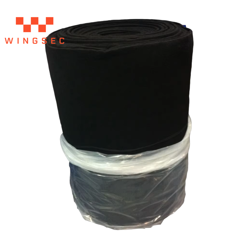 ผ้าสักหลาด PAN ที่ผ่านการออกซิไดซ์ล่วงหน้า WS-PF1000 1000g/m² 8.5mm 450°C ผ้าสักหลาดป้องกันการเชื่อมม้วนฉนวนกันความร้อน