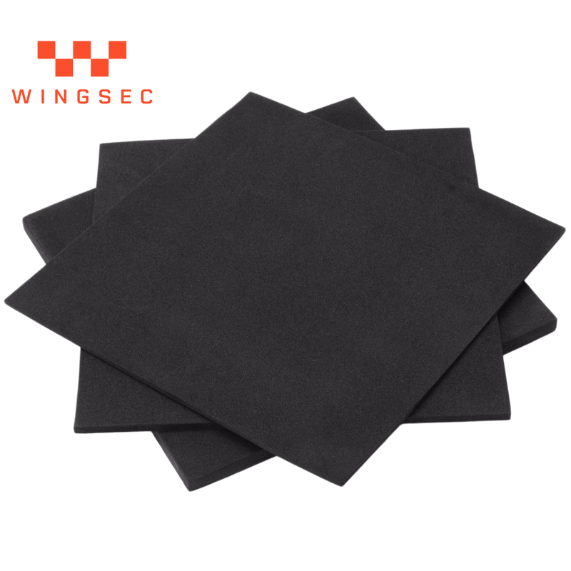 Pre-oxidized PAN Felt 500g/m2 4.5-4.8mm 350C Aluminum Foil Laminated Pipe Penetration Wrap Roll 1m x 50m