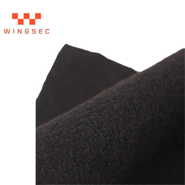 Pre-oxidized PAN Felt 1000g/m2 8-8.5mm 450C Aluminum Foil Laminated Grinding Spark Curtain Roll 1.5m x 20m